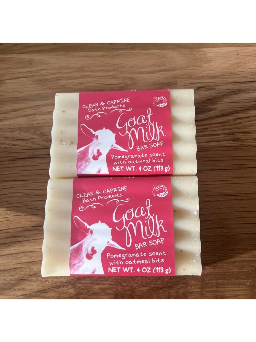 Lot Of 2 Pomegranate scent Goat Milk Soap USA Made Simply Be Well